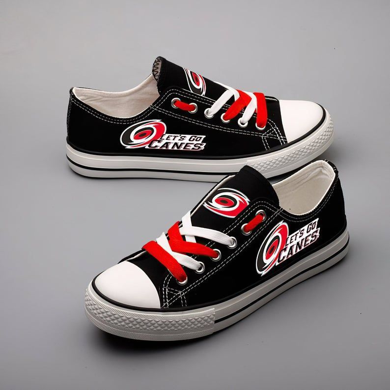 Carolina-Hurricanes-NHL-Hockey-2-Gift-For-Fans-Low-Top-Custom-Canvas-Shoes Carolina Hurricanes NHL Hockey 2 Gift For Fans Low Top Custom Canvas Shoes