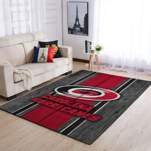 Carolina Hurricanes NHL Team Logo Style Nice Gift Home Decor Rectangle Area Rug R1544