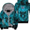Charlotte Hornets Nba Fans Skull Unisex Fleece Hoodie