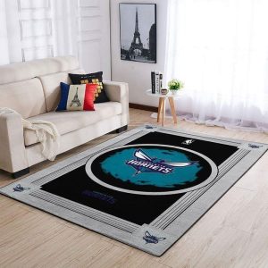 Charlotte Hornets NFL Logo Style Area Rugs Living Room Carpet Floor Decor R0099