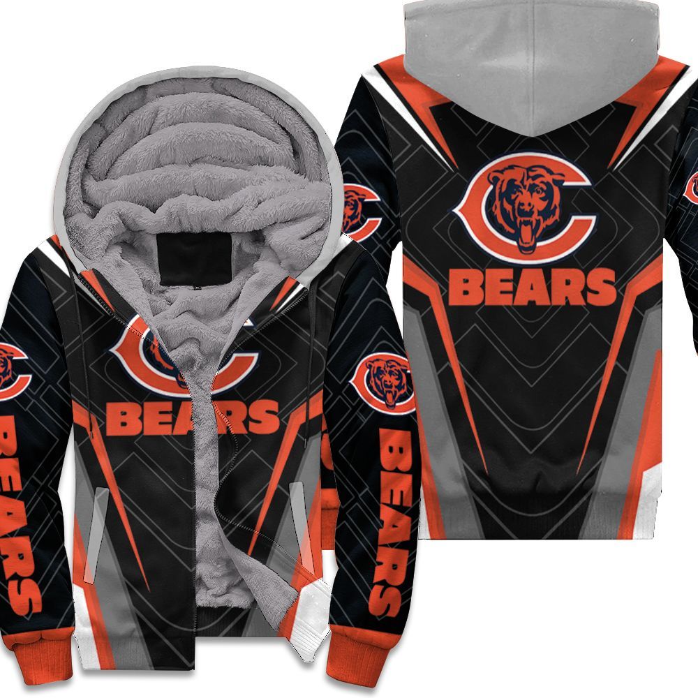 Chicago-Bears-Logo-Legging-For-Fan-3D-Unisex-Fleece-Hoodie Chicago Bears Logo Legging For Fan 3D Unisex Fleece Hoodie
