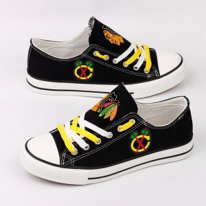 Chicago Blackhawks NHL Hockey 1 Gift For Fans Low Top Custom Canvas Shoes LT0381
