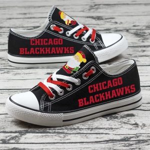Chicago Blackhawks NHL Hockey 1 Gift For Fans Low Top Custom Canvas Shoes LT0302