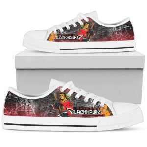 Chicago Blackhawks NHL Hockey 1 Low Top Sneakers Low Top Shoes LT0659