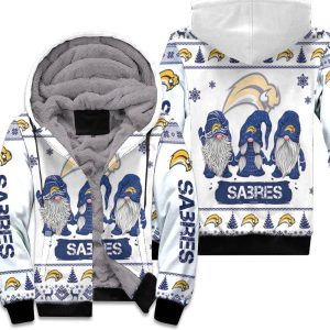 Christmas Gnomes Buffalo Sabres Ugly Sweatshirt Christmas 3D Unisex Fleece Hoodie