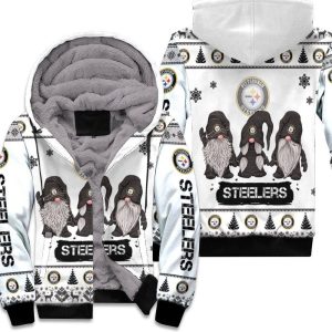 Christmas Gnomes Pittsburgh Steelers Ugly Sweatshirt Christmas 3D Unisex Fleece Hoodie