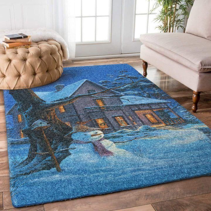 Christmas-Snowman-Rug-Home-Decoration-Floor-Decor Christmas Snowman Rug Home Decoration - Floor Decor