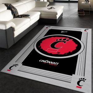 Cincinnati Bearcats NCAA Team Logo Nice Gift Home Decor Rectangle Area Rug Rer X7X8 R1920