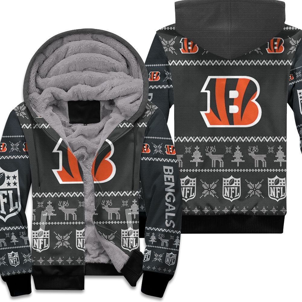 Cincinnati-Bengals-Nfl-Ugly-Sweatshirt-Christmas-3D-Unisex-Fleece-Hoodie Cincinnati Bengals Nfl Ugly Sweatshirt Christmas 3D Unisex Fleece Hoodie