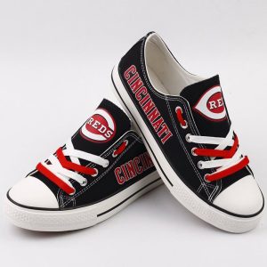 Cincinnati Reds MLB Baseball 1 Gift For Fans Low Top Custom Canvas Shoes LT0895