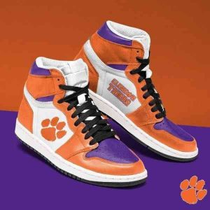 Clemson Tigers NCAA Air Jordan 1 Sport Custom Sneakers JDH2149