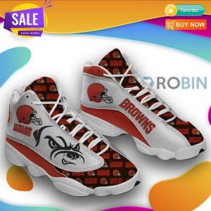 Cleveland Browns Air Jordan 13 Shoes Football Sneakers JD130461