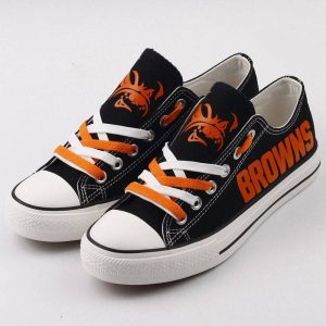 Cleveland Browns NFL Football 2 Gift For Fans Low Top Custom Canvas Shoes LT0669