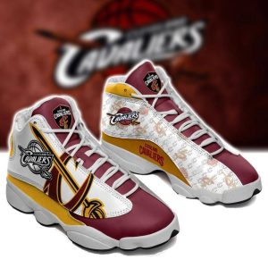 Cleveland Cavaliers Basketball Air Jordan 13 Custom Sneakers NBA JD130186