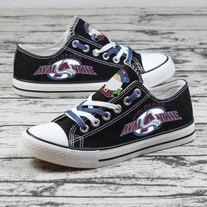Colorado Avalanche NHL Hockey 3 Gift For Fans Low Top Custom Canvas Shoes LT0692