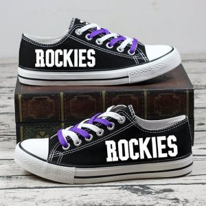 Colorado Rockies MLB Baseball 2 Gift For Fans Low Top Custom Canvas Shoes LT0601
