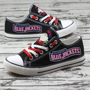 Columbus Blue Jackets NHL Hockey 2 Gift For Fans Low Top Custom Canvas Shoes LT0277
