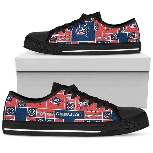 Columbus-Blue-Jackets-Nhl-Hockey-1-Low-Top-Sneakers-Low-Top-Shoes Columbus Blue Jackets Nhl Hockey 1 Low Top Sneakers Low Top Shoes