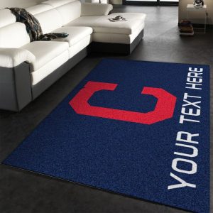 Customizable Cleveland Indians Personalized Accent Rug Area Rug Carpet Living Room Rug R1537