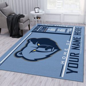 Customizable Memphis Grizzlies Wincraft Personalized NBA Rug Bedroom Rug Home Decor Floor Decor R3916