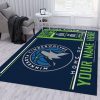 Customizable Minnesota Timberwolves Wincraft Personalized Nba Area Rug Living Room Rug Home Decor Floor Decor