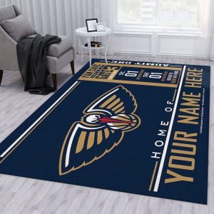 Customizable New Orleans Pelicans Wincraft Personalized NBA Area Rug Bedroom Rug R3925