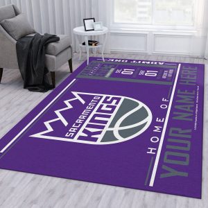 Customizable Sacramento Kings Wincraft Personalized NBA Area Rug Living Room Rug R3906