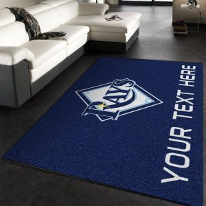 Customizable Tampa Bay Rays Personalized Accent Rug MLB Area Rug Kitchen Rug Home Decor Floor Decor R2437