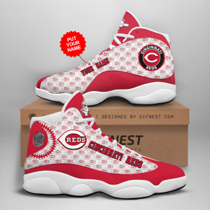 Customized Name Cincinnati Reds Jordan 13 Personalized Shoes JD130208