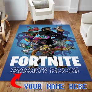 Customized Name Fortnite John Wick Area Rugs Bedroom Rug Home Decor Floor Decor R0967
