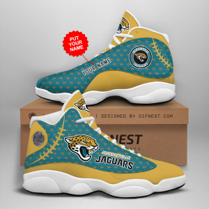 Customized Name Jacksonville Jaguars Jordan 13 Personalized Shoes JD130697