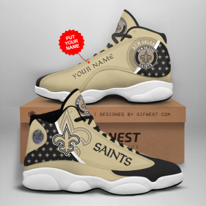 Customized Name New Orleans Saints Jordan 13 Personalized Shoes JD130763