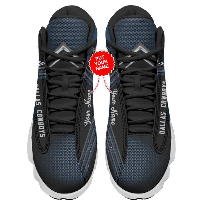 Dallas Cowboys Men'S Jordan 13 Custom Name Personalized Shoes