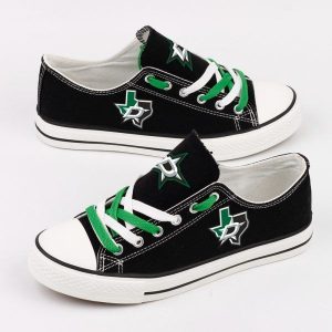 Dallas Stars NHL Hockey 2 Gift For Fans Low Top Custom Canvas Shoes LT0869