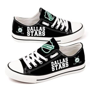 Dallas Stars NHL Hockey Gift For Fans Low Top Custom Canvas Shoes LT0233