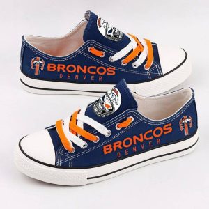 Denver Broncos NFL Football 1 Gift For Fans Low Top Custom Canvas Shoes LT0428