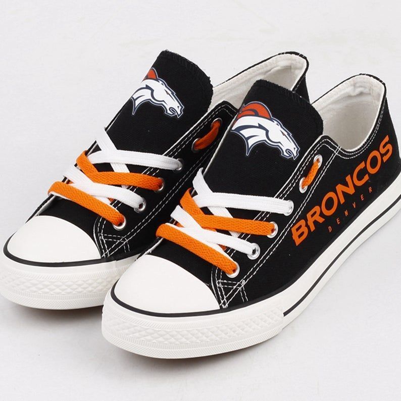 Denver-Broncos-NFL-Football-3-Gift-For-Fans-Low-Top-Custom-Canvas-Shoes Denver Broncos NFL Football 3 Gift For Fans Low Top Custom Canvas Shoes