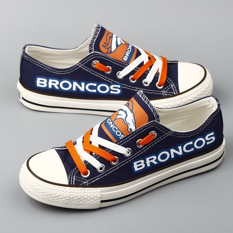 Denver-Broncos-NFL-Football-5-Gift-For-Fans-Low-Top-Custom-Canvas-Shoes Denver Broncos NFL Football 5 Gift For Fans Low Top Custom Canvas Shoes