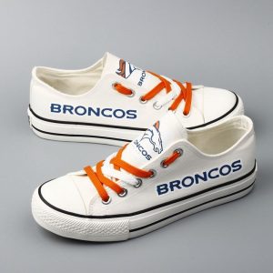 Denver Broncos NFL Football 6 Gift For Fans Low Top Custom Canvas Shoes LT0095