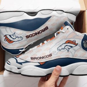 Denver Broncos Team Air Jordan 13 Custom Sneakers JD130168