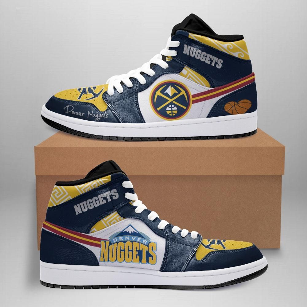 Denver Nuggets Air Jordan 1 Sport Custom Sneakers JDH0791 – We sell ...