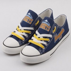Denver Nuggets NBA Basketball 2 Gift For Fans Low Top Custom Canvas Shoes LT0430