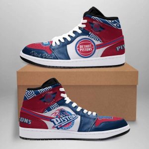 Detroit Pistons Air Jordan 1 Sport Custom Sneakers JDH2044