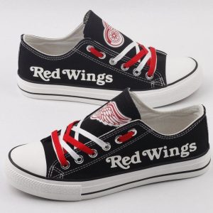 Detroit Red Wings NHL Hockey Gift For Fans Low Top Custom Canvas Shoes LT0786