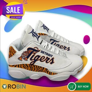 Detroit Tigers Baseball Team Air Jordan 13 Sneakers JD130565