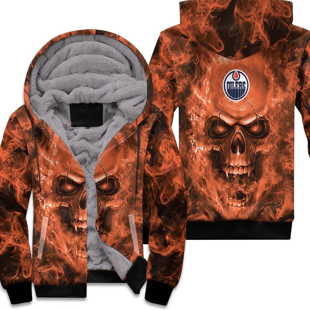 Edmonton-Oilers-Nhl-Fans-Skull-Unisex-Fleece-Hoodie Edmonton Oilers Nhl Fans Skull Unisex Fleece Hoodie