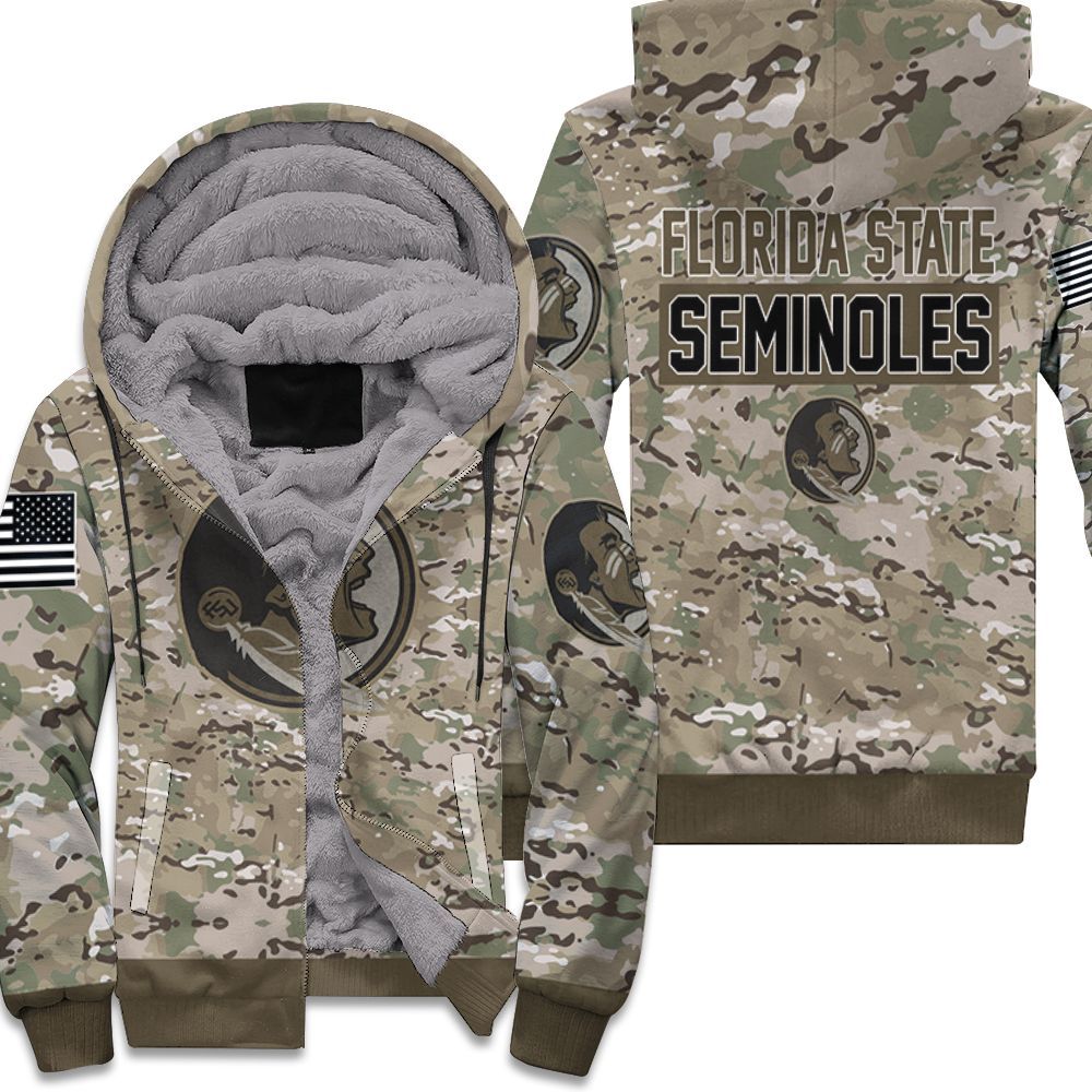 Florida-State-Seminoles-Camo-Pattern-3D-Unisex-Fleece-Hoodie Florida State Seminoles Camo Pattern 3D Unisex Fleece Hoodie