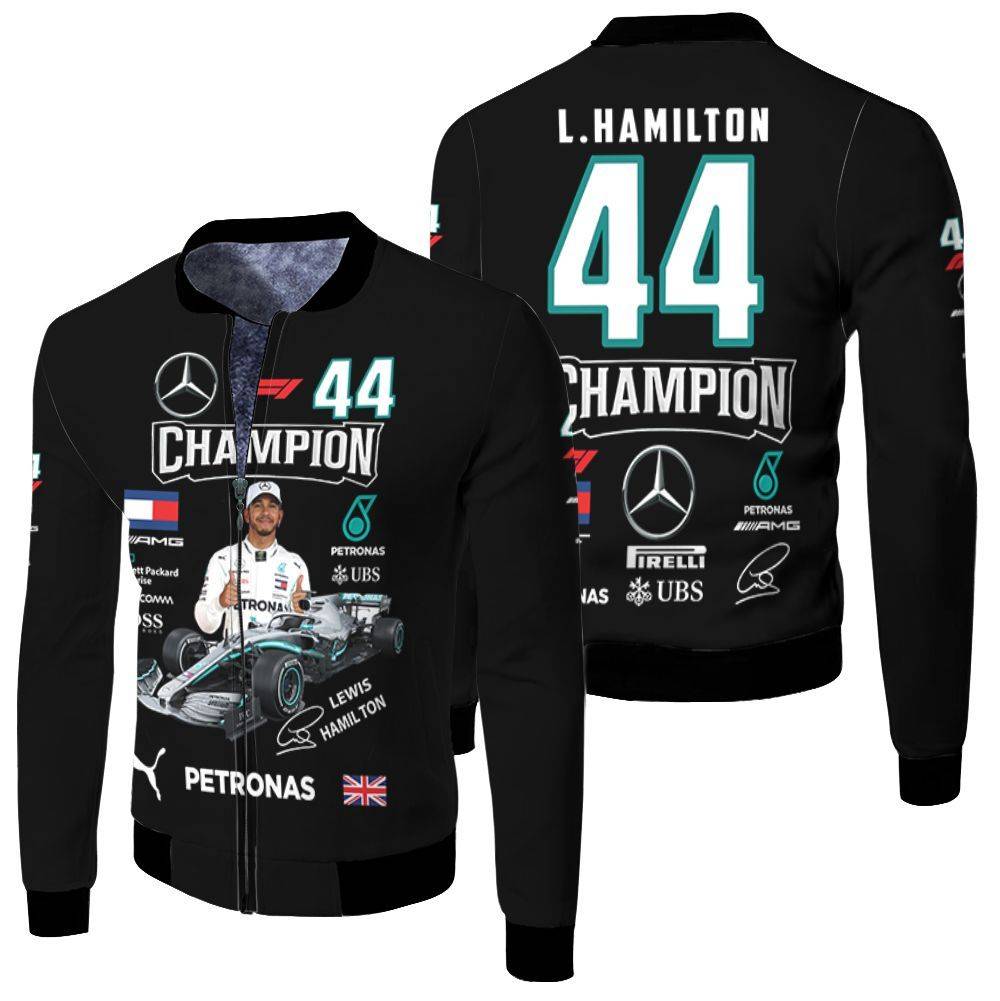 Formula-1-Lewis-Hamilton-Champion-Mercedes-3D-Fleece-Bomber-Jacket Formula 1 Lewis Hamilton Champion Mercedes 3D Fleece Bomber Jacket