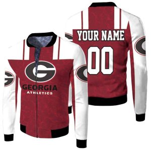 Georgia Bulldogs Athletics Ncaa For Bulldogs Lover 3D Printed 3D Personalized Fleece Bomber Jacket FBJ0337