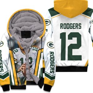 Green Bay Packer Aaron Rodgers Legend 12 Unisex Fleece Hoodie